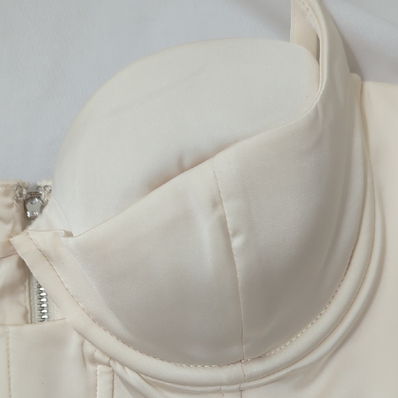 Oh Polly Bustier Bra Top, Color Cream, Size 6 - Picture 3 of 15